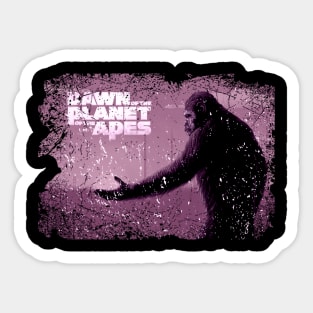 Simian Strife  Surviving Dawn Of The Apes Sticker